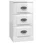 vidaXL Aparador madera contrachapada blanco brillante 36x35,5x67,5 cm vidaXL Aparador madera contrachapada blanco brillante 36x35,5x67,5 cm