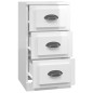 vidaXL Aparador madera contrachapada blanco brillante 36x35,5x67,5 cm vidaXL Aparador madera contrachapada blanco brillante 36x35,5x67,5 cm
