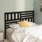 vidaXL Cabecero de cama madera maciza de pino negro 126x4x100 cm vidaXL Cabecero de cama madera maciza de pino negro 126x4x100 cm