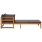 vidaXL Muebles de jardín 3 pzas cojines gris oscuro madera de acacia vidaXL Muebles de jardín 3 pzas cojines gris oscuro madera de acacia