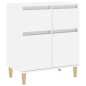 vidaXL Aparador de madera contrachapada blanco brillante 60x35x70 cm vidaXL Aparador de madera contrachapada blanco brillante 60x35x70 cm