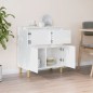 vidaXL Aparador de madera contrachapada blanco brillante 60x35x70 cm vidaXL Aparador de madera contrachapada blanco brillante 60x35x70 cm
