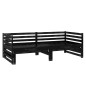 vidaXL Sofá cama extraíble madera maciza de pino negro 2x(90x200) cm vidaXL Sofá cama extraíble madera maciza de pino negro 2x(90x200) cm