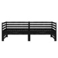 vidaXL Sofá cama extraíble madera maciza de pino negro 2x(90x200) cm vidaXL Sofá cama extraíble madera maciza de pino negro 2x(90x200) cm