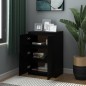 vidaXL Aparador madera maciza de pino negro 60x36x84 cm vidaXL Aparador madera maciza de pino negro 60x36x84 cm