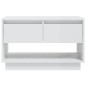 vidaXL Mueble para TV madera contrachapada blanco brillo 70x41x44 cm vidaXL Mueble para TV madera contrachapada blanco brillo 70x41x44 cm
