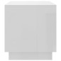 vidaXL Mueble para TV madera contrachapada blanco brillo 70x41x44 cm vidaXL Mueble para TV madera contrachapada blanco brillo 70x41x44 cm