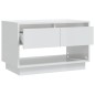 vidaXL Mueble para TV madera contrachapada blanco brillo 70x41x44 cm vidaXL Mueble para TV madera contrachapada blanco brillo 70x41x44 cm