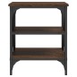 vidaXL Mesas auxiliares 2 uds madera color marrón roble 40x42x50 cm vidaXL Mesas auxiliares 2 uds madera color marrón roble 40x42x50 cm