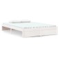 vidaXL Estructura de cama madera maciza blanca 140x200 cm vidaXL Estructura de cama madera maciza blanca 140x200 cm