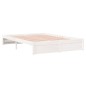 vidaXL Estructura de cama madera maciza blanca 140x200 cm vidaXL Estructura de cama madera maciza blanca 140x200 cm