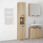 vidaXL Armario de baño madera contrachapada roble Sonoma 32x34x188,5cm vidaXL Armario de baño madera contrachapada roble Sonoma 32x34x188,5cm