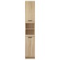 vidaXL Armario de baño madera contrachapada roble Sonoma 32x34x188,5cm vidaXL Armario de baño madera contrachapada roble Sonoma 32x34x188,5cm