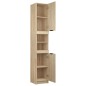 vidaXL Armario de baño madera contrachapada roble Sonoma 32x34x188,5cm vidaXL Armario de baño madera contrachapada roble Sonoma 32x34x188,5cm