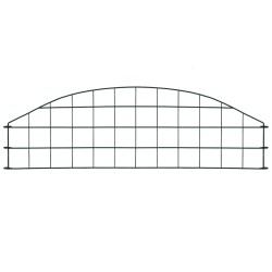 vidaXL Set de valla de jardín arqueada verde 77,3x26 cm