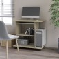 vidaXL Mesa de ordenador madera contrachapada color roble 80x50x75 cm vidaXL Mesa de ordenador madera contrachapada color roble 80x50x75 cm