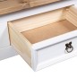 vidaXL Mesa de centro Corona Range pino mexicano blanco 100x55x45 cm vidaXL Mesa de centro Corona Range pino mexicano blanco 100x55x45 cm