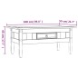 vidaXL Mesa de centro Corona Range pino mexicano blanco 100x55x45 cm vidaXL Mesa de centro Corona Range pino mexicano blanco 100x55x45 cm