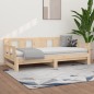 vidaXL Sofá cama extraíble madera maciza de pino 2x(80x200) cm vidaXL Sofá cama extraíble madera maciza de pino 2x(80x200) cm