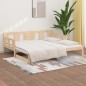 vidaXL Sofá cama extraíble madera maciza de pino 2x(80x200) cm vidaXL Sofá cama extraíble madera maciza de pino 2x(80x200) cm