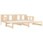 vidaXL Sofá cama extraíble madera maciza de pino 2x(80x200) cm vidaXL Sofá cama extraíble madera maciza de pino 2x(80x200) cm