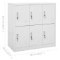 vidaXL Armario taquilla de acero gris claro 90x45x92,5 cm vidaXL Armario taquilla de acero gris claro 90x45x92,5 cm