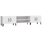 vidaXL Mueble para TV madera contrachapada blanco 180x31,5x40 cm vidaXL Mueble para TV madera contrachapada blanco 180x31,5x40 cm