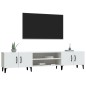 vidaXL Mueble para TV madera contrachapada blanco 180x31,5x40 cm vidaXL Mueble para TV madera contrachapada blanco 180x31,5x40 cm