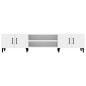 vidaXL Mueble para TV madera contrachapada blanco 180x31,5x40 cm vidaXL Mueble para TV madera contrachapada blanco 180x31,5x40 cm