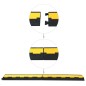 vidaXL Rampas protectoras de cables 2 canales goma 101,5 cm vidaXL Rampas protectoras de cables 2 canales goma 101,5 cm