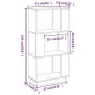 vidaXL Estantería/divisor de espacios madera maciza pino 51x25x101 cm vidaXL Estantería/divisor de espacios madera maciza pino 51x25x101 cm