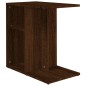 vidaXL Mesa auxiliar de madera contrachapada marrón roble 50x30x50 cm vidaXL Mesa auxiliar de madera contrachapada marrón roble 50x30x50 cm