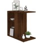 vidaXL Mesa auxiliar de madera contrachapada marrón roble 50x30x50 cm vidaXL Mesa auxiliar de madera contrachapada marrón roble 50x30x50 cm