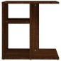 vidaXL Mesa auxiliar de madera contrachapada marrón roble 50x30x50 cm vidaXL Mesa auxiliar de madera contrachapada marrón roble 50x30x50 cm