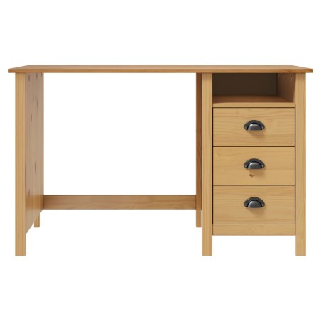 vidaXL Escritorio Hill con 3 cajones madera de pino 120x50x74 cm