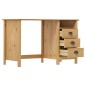 vidaXL Escritorio Hill con 3 cajones madera de pino 120x50x74 cm vidaXL Escritorio Hill con 3 cajones madera de pino 120x50x74 cm