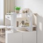 vidaXL Estantería/divisor de espacios blanco brillante 80x30x51 cm vidaXL Estantería/divisor de espacios blanco brillante 80x30x51 cm