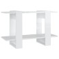 vidaXL Estantería/divisor de espacios blanco brillante 80x30x51 cm vidaXL Estantería/divisor de espacios blanco brillante 80x30x51 cm