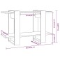 vidaXL Estantería/divisor de espacios blanco brillante 80x30x51 cm vidaXL Estantería/divisor de espacios blanco brillante 80x30x51 cm