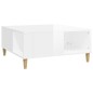 vidaXL Mesa de centro madera contrachapada blanco brillo 80x80x36,5 cm vidaXL Mesa de centro madera contrachapada blanco brillo 80x80x36,5 cm