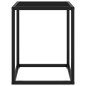 vidaXL Mesa de centro negra con vidrio negro 40x40x50 cm vidaXL Mesa de centro negra con vidrio negro 40x40x50 cm