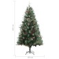 vidaXL Árbol de Navidad y piñas verde PVC y PE 195 cm vidaXL Árbol de Navidad y piñas verde PVC y PE 195 cm