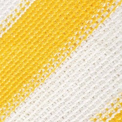 vidaXL Toldo para balcón HDPE 75x600 cm amarillo y blanco