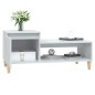 vidaXL Mesa de centro madera contrachapada blanco brillo 100x50x45 cm vidaXL Mesa de centro madera contrachapada blanco brillo 100x50x45 cm