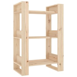 vidaXL Estantería/divisor de espacios madera maciza pino 60x35x91 cm