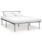 vidaXL Estructura de cama de metal gris 140x200 cm vidaXL Estructura de cama de metal gris 140x200 cm