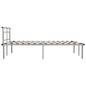 vidaXL Estructura de cama de metal gris 140x200 cm vidaXL Estructura de cama de metal gris 140x200 cm