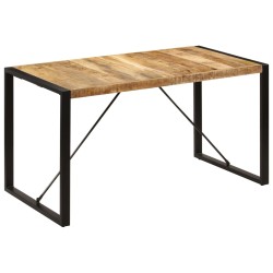 vidaXL Mesa de comedor 140x70x75 cm madera maciza de mango