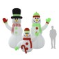 vidaXL Familia de muñecos de nieve inflables con LED 360 cm vidaXL Familia de muñecos de nieve inflables con LED 360 cm