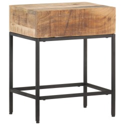 vidaXL Mesa auxiliar de madera de mango maciza 40x30x50 cm